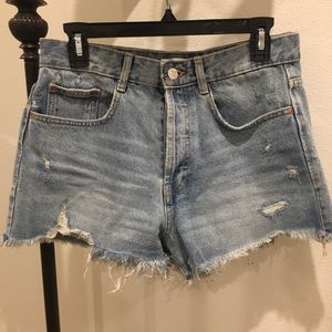Zara High-Waisted Denim Shorts